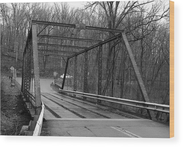 New Jersey Wood Print featuring the photograph Jacobs Creek Bridge by Steven Richman