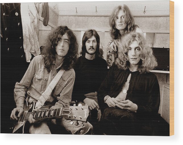 Led Zeppelin Wood Print featuring the photograph Led Zeppelin 1969 by Chris Walter
