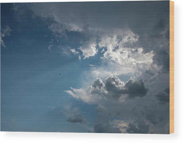 Sky Wood Print featuring the photograph Let There Be LIght by G Lamar Yancy