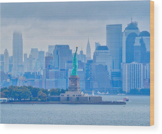 Statue Of Liberty Wood Print featuring the photograph Liberty for All by Farol Tomson