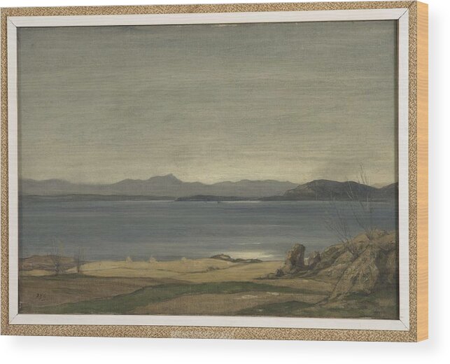 Nature Wood Print featuring the painting Loch Nell, 1930-1935, by Sir David Cameron 2 by Sir David Cameron