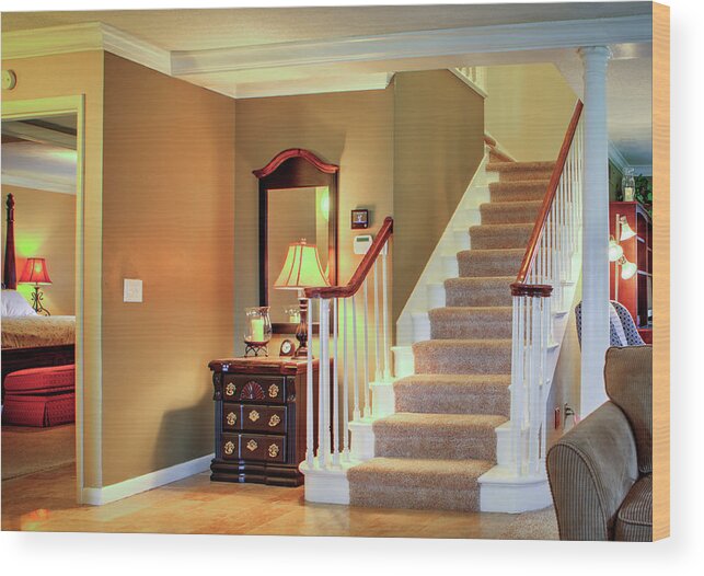 Stairway Wood Print featuring the photograph Main Stairway by Jeff Kurtz