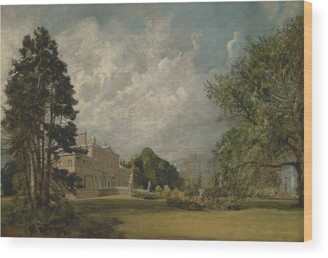 English Romantic Painters Wood Print featuring the painting Malvern Hall Warwickshire by John Constable