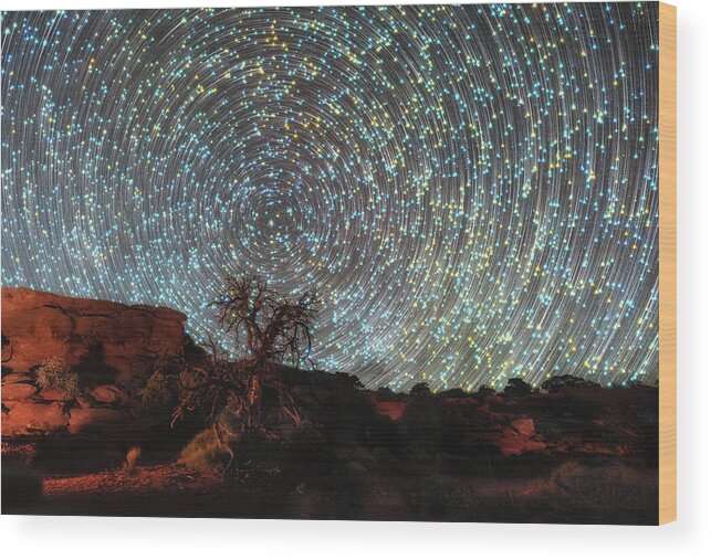 Starry Night Wood Print featuring the photograph Mind Bending by Russell Pugh