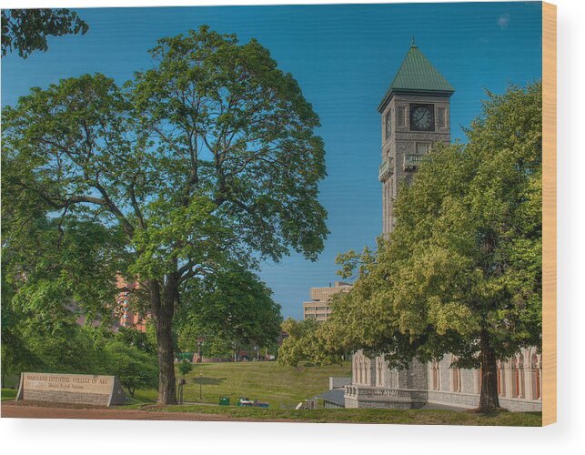 Arts District Wood Print featuring the photograph Mount Royal Station by Dennis Dame