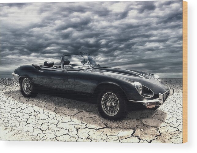 Car Wood Print featuring the photograph my friend the Jag by Joachim G Pinkawa