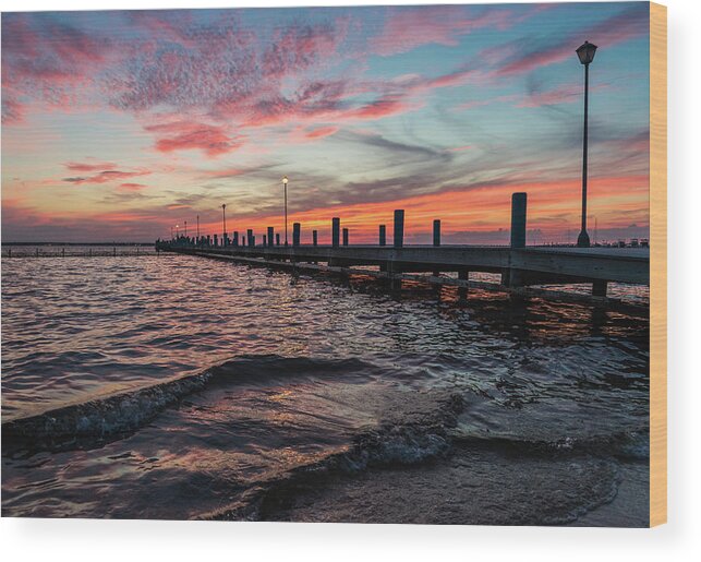 Seaside Park Wood Print featuring the photograph My Peaceful Place by Kristopher Schoenleber