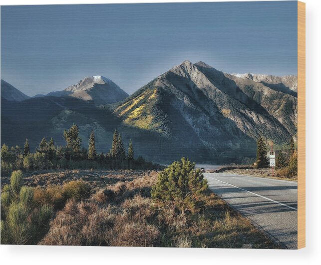 Mountains Wood Print featuring the photograph Nowhere To Go But Everywhere by Jim Hill