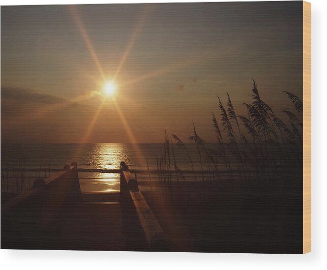 Ahead Wood Print featuring the photograph Obx Sunrise by JAMART Photography