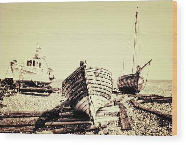 Toned Wood Print featuring the photograph Of Different Eras by Meirion Matthias