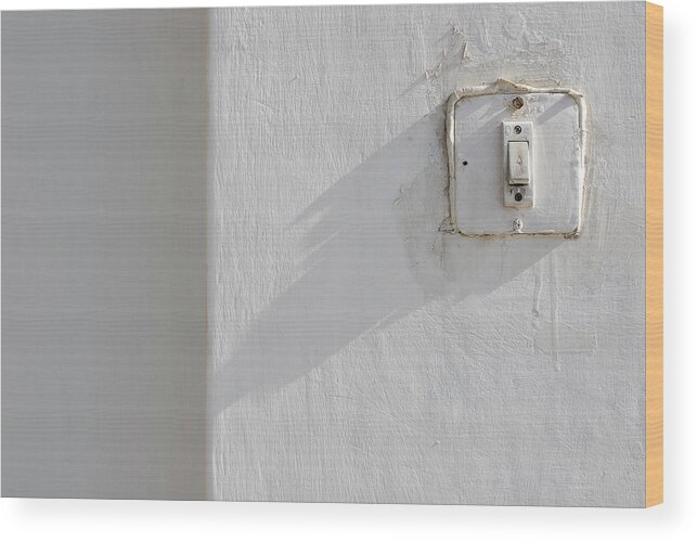 Minimal Wood Print featuring the photograph Old House Bell by Prakash Ghai