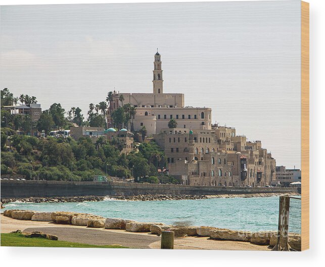 Sea Wood Print featuring the photograph Old Jaffa by Adriana Zoon