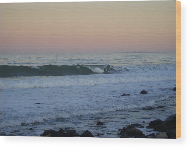 Ocean Wood Print featuring the photograph Pinks and Blues by Lois Lepisto