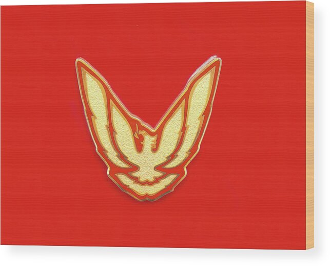 Pontiac Firebird Wood Print featuring the photograph Pontiac Firebird Emblem by Ram Vasudev