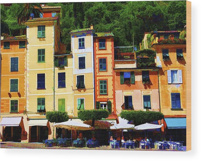 Italy Wood Print featuring the photograph Portofino Bright by Rochelle Berman