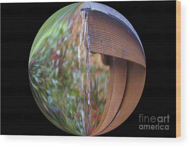Photoshop Wood Print featuring the photograph Rain Drops by Melissa Messick