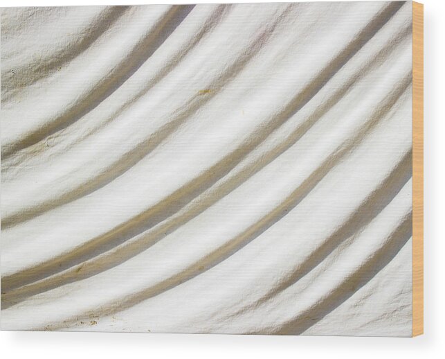 Cloth Wood Print featuring the photograph Repeating Curves by Prakash Ghai