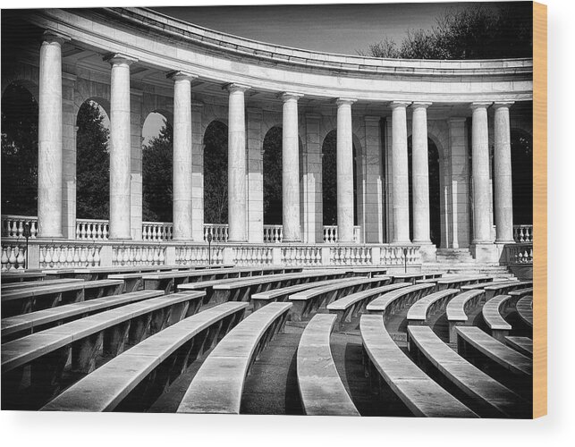 D3-ewdc-0247-b Wood Print featuring the photograph Rows of Marble by Paul W Faust - Impressions of Light