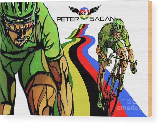 Sagan Wood Print featuring the painting Sagan by Sassan Filsoof