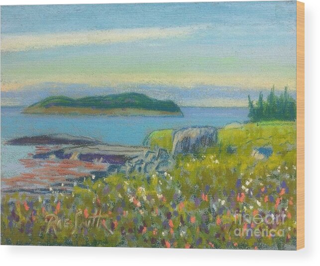 Pastels Wood Print featuring the pastel Shut in Island by Rae Smith