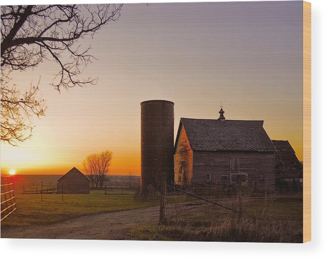 Rustic Wood Print featuring the photograph Spring At Birch Barn 2 by Bonfire Photography