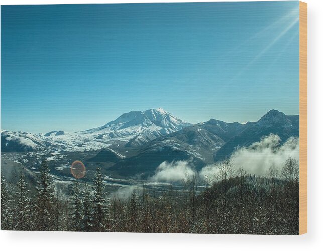 St Helens Wood Print featuring the photograph St Helens Big View by Troy Stapek