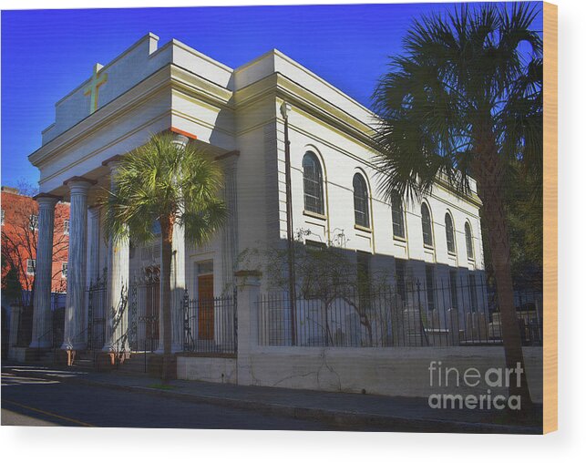 Scenic Tours Wood Print featuring the photograph St. Marys Roman Catholic, Charleston by Skip Willits