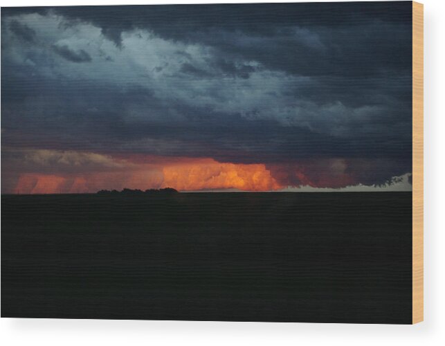 Stormy Weather Wood Print featuring the photograph Stormy Weather by Kathy M Krause