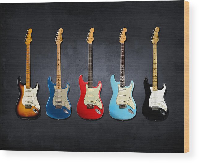 Fender Stratocaster Wood Print featuring the photograph Stratocaster by Mark Rogan