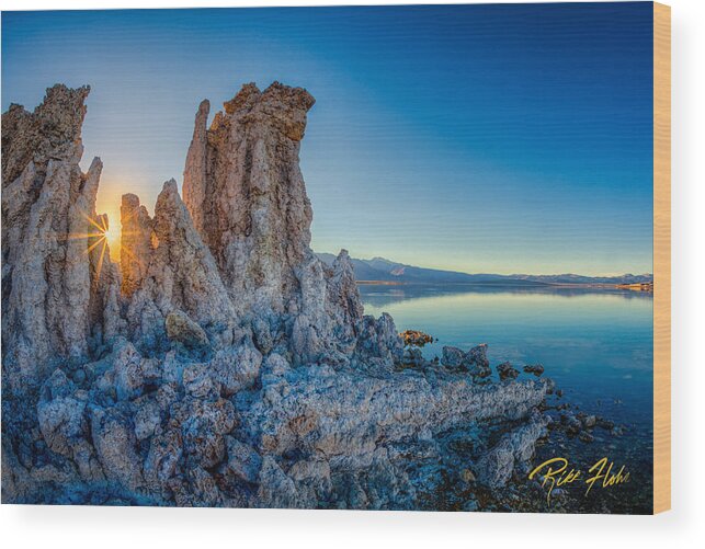 Formation Wood Print featuring the photograph Sunset at Mono Lake by Rikk Flohr