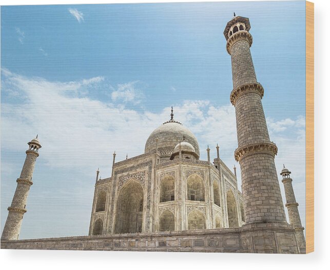 Chris Cousins Wood Print featuring the photograph Taj Mahal by Chris Cousins