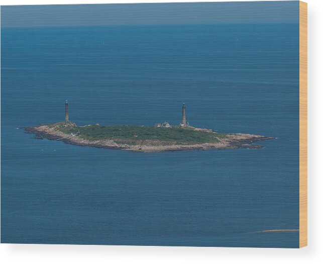 Thacher Island Wood Print featuring the photograph Thacher Island Lights by Joshua House