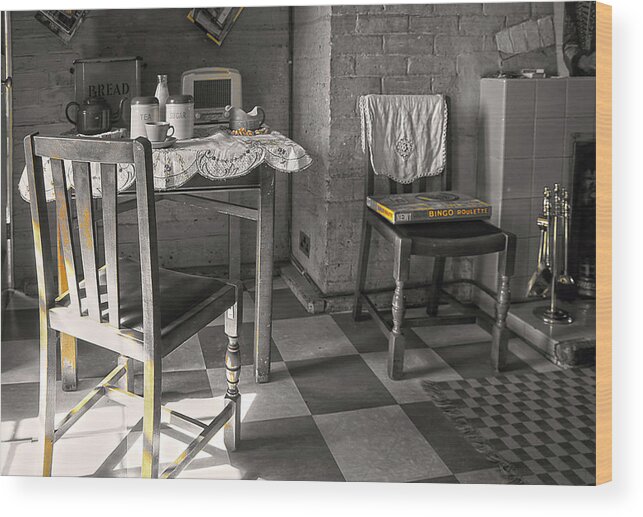 The Art Of Welfare Wood Print featuring the photograph The Art of Welfare. Room for living. by Elena Perelman
