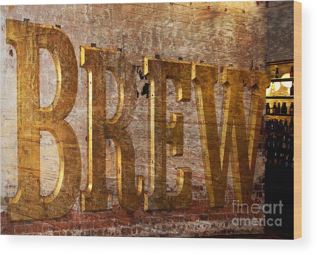 Brewery Wood Print featuring the photograph The Big Brew by Brenda Kean