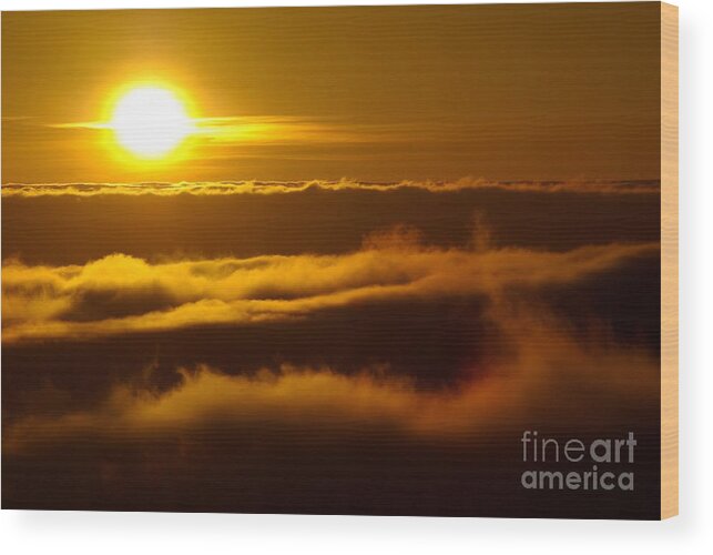 Clouds Wood Print featuring the photograph The Fluff by Paul Foutz