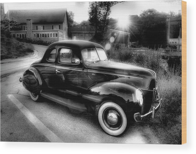 Vintage Wood Print featuring the photograph The Rendezvous  by Jeff Cooper