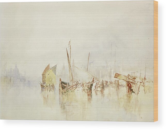 19th Century Art Wood Print featuring the photograph The Sun of Venice by Joseph Mallord William Turner