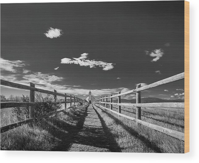 Church Wood Print featuring the photograph Through the Narrow Gate by Phil And Karen Rispin
