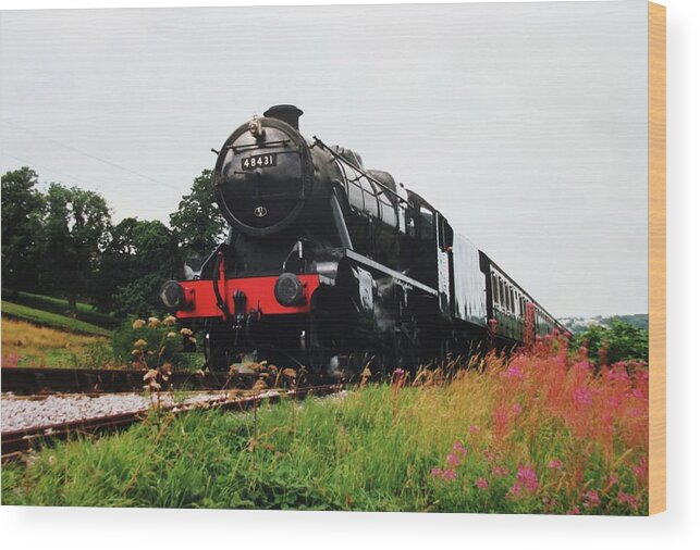 Steam Wood Print featuring the photograph Time Travel by Steam by Martin Howard