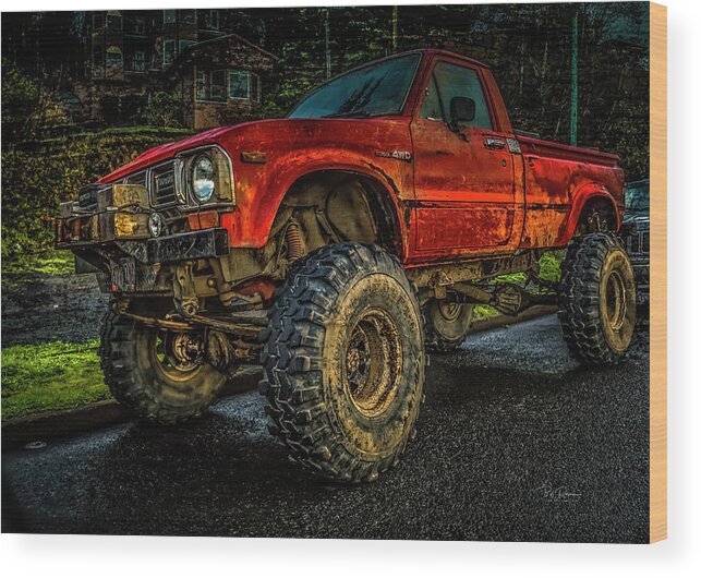 Toyota Wood Print featuring the photograph Toyota Grunge by Bill Posner