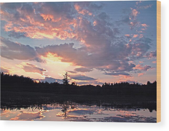 Lake Wood Print featuring the photograph Twilight Glory by Lynda Lehmann