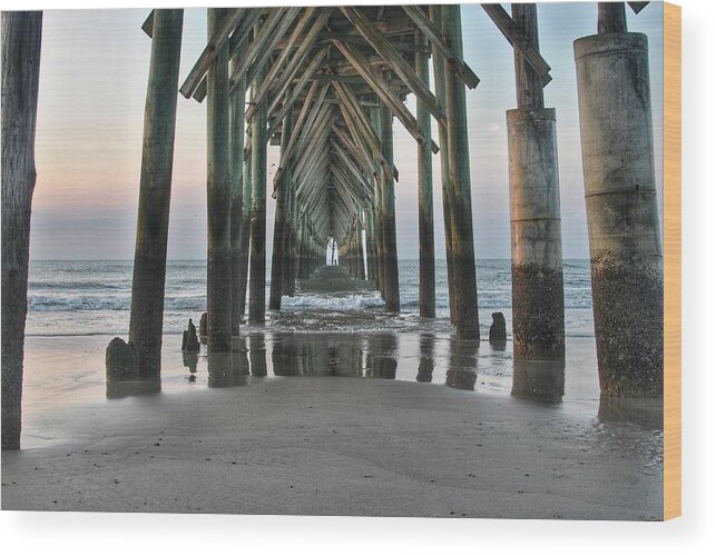 Pier Wood Print featuring the photograph Under the Pier by Doug Ash