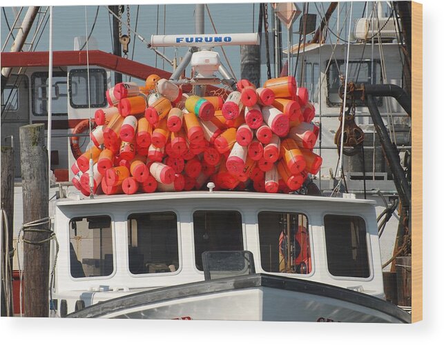 Commercial Fishing Boats Wood Print featuring the photograph Vessel 73 by Joyce StJames