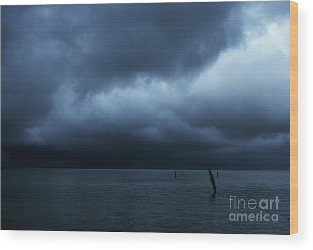 Lake Wood Print featuring the photograph Waiting Out The Storm by Linda Shafer