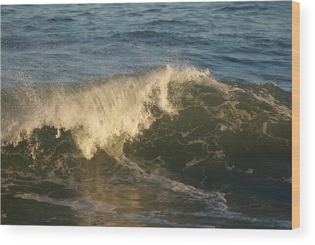 Ocean Wood Print featuring the photograph Wave by Lois Lepisto