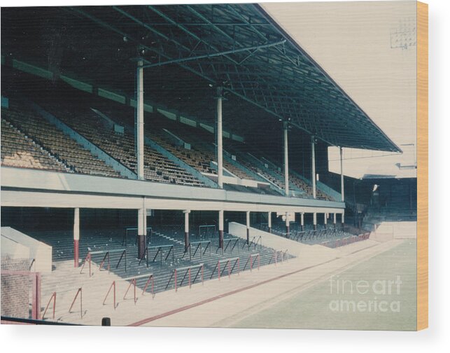 West Ham Wood Print featuring the photograph West Ham - Upton Park - West Stand 2 -1970s by Legendary Football Grounds