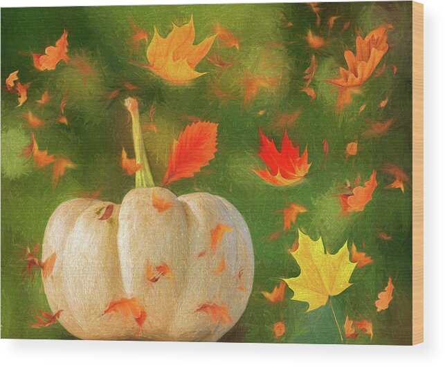 Autumn Wood Print featuring the photograph Winds of Autumn by Cathy Kovarik