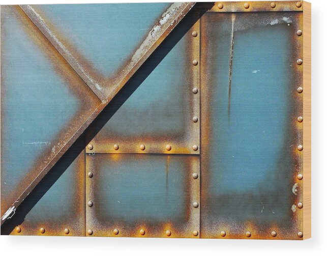 Rust Wood Print featuring the photograph Y by Dorothee L.