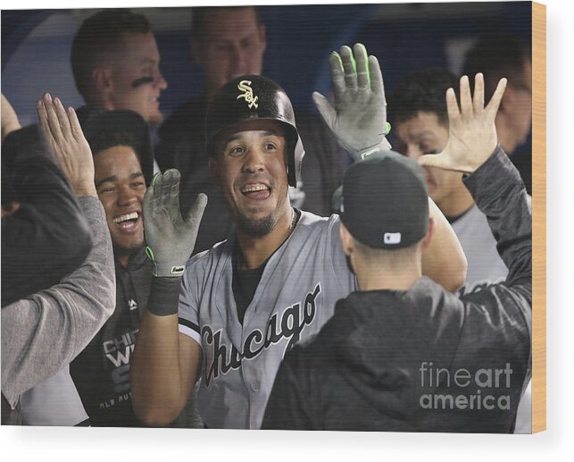 People Wood Print featuring the photograph Chicago White Sox V Toronto Blue Jays by Tom Szczerbowski