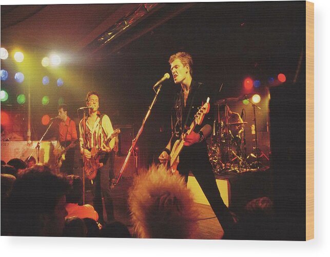 Rock Music Wood Print featuring the photograph Photo Of Clash #1 by Steve Morley